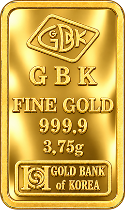 3.75g GBK 인증 골드바 디자인 예시