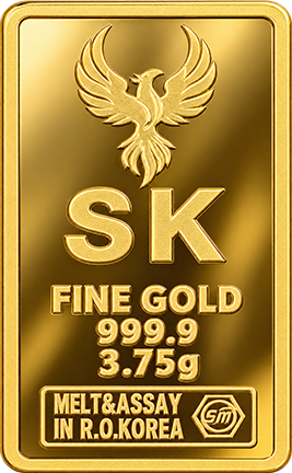 3.75g SK 인증 골드바 디자인 예시
